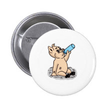 Bande dessinée de porc de bébé pin's avec agrafe