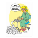 Bande dessinée de sténographe cartes postales