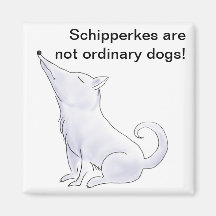 Bande dessinée distante drôle de chien de Schipper Aimant Pour Réfrigérateur
