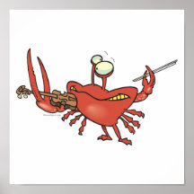 bande dessinée drôle de crabe de violoneur posters