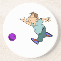 Bande dessinée heureuse de lanceur dessous de verre