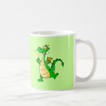 Bande dessinée heureuse verte de dessin de fiction mugs