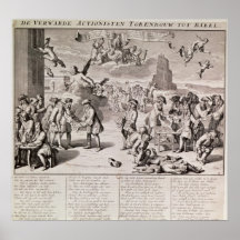 Bande dessinée lançant des satires l'expérience dé posters
