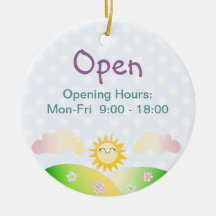 Bande dessinée mignonne de kawaii du soleil ornements de noël