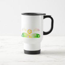 Bande dessinée mignonne de kawaii du soleil mugs à café