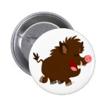 Bande dessinée mignonne rayonnant l'insigne de bou badges publicitaires
