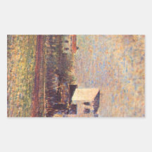 Banlieue par Georges Seurat Stickers Rectangulaires
