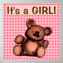 Bannière/affiche de baby shower personnalisable c'