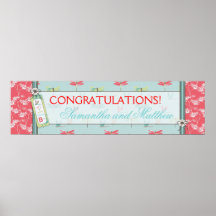 Bannière de baby shower de garçon de rêves de libe affiche