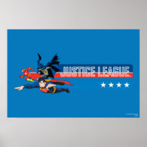 Bannière étoilée de ligue de justice posters