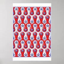 Bannière étoilée liquide posters