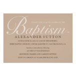 Baptême de Brown/invitation simples de baptême