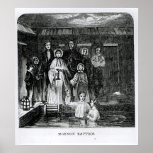 Baptême mormon affiche