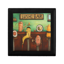 Bar à sushis boîte à bijoux