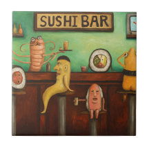 Bar à sushis carreau