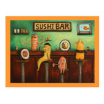 Bar à sushis carte postale