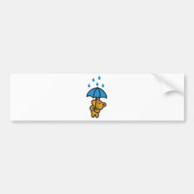 Bär im Regen Autosticker