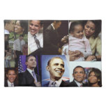 BARACK EN MICHELLE OBAMA PLACEMATT
