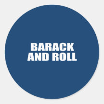 BARACK ET PETIT PAIN AUTOCOLLANT ROND