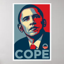 Barack Obama "font face" affiche