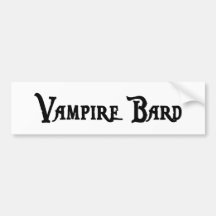 Bard van de vampier de Sticker van de Bumper Bumpersticker