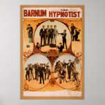 BARNUM l'affiche de VAUDEVILLE d'hypnotiseur