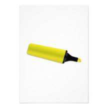 Barre de mise en valeur jaune faire-part personnalisé