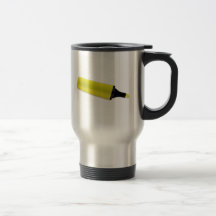 Barre de mise en valeur jaune tasses