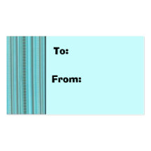 Barre l'étiquette de cadeau modèle de carte de visite