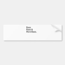 Bas Baarzen & Meer bas Bumpersticker