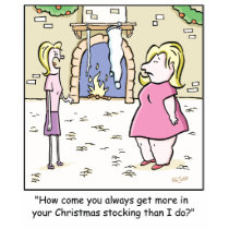 Bas de bande dessinée de Noël T-shirt