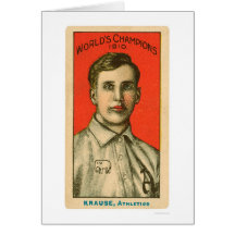 Base-ball 1910 de Harry Krause Cartes De Vœux