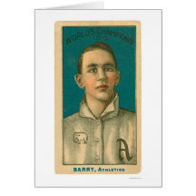 Base-ball 1910 de Jack Barry Carte De Vœux