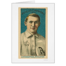 Base-ball 1910 de Livingston de paddy Carte De Vœux