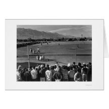 Base-ball 1943 de Manzanar Ansel Adams Cartes De Vœux