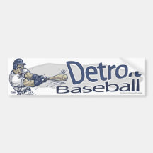 Base-ball Bumpersticker de Detroit Adhésifs Pour Voiture
