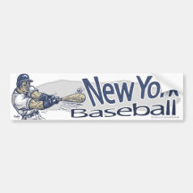 Base-ball Bumpersticker de New York Adhésif Pour Voiture
