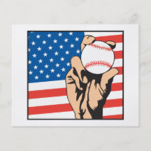 base-ball des Etats-Unis de drapeau américain Prospectus Personnalisés