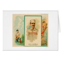 Base-ball rare 1888 de John Morrell Cartes De Vœux