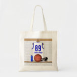 Basket-ball bleu blanc personnalisé Jersey Sac Fourre-tout