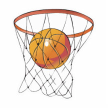 basket-ball dans le cercle photo sculpture