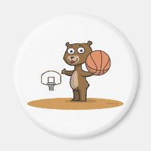 Basket-ball d'ours de nounours aimants