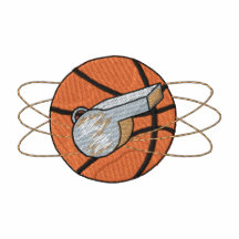 Basket-ball et sifflement polo avec broderie