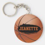 Basket-ball grunge de Jeanette Keychain/porte-clés