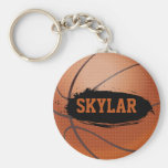 Basket-ball grunge de Skylar Keychain/porte-clés