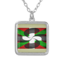 Baskisch Vlag en Kruis Persoonlijke Sieraden