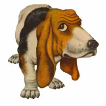 BASSETT DE HOND VAN DE WACHT FOTO BEELDJE