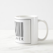 Bassiste de code barres tasse