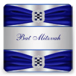 Bat mitzvah bleu de saphir invitations