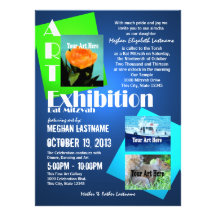 Bat mitzvah d'exposition d'art faire-parts